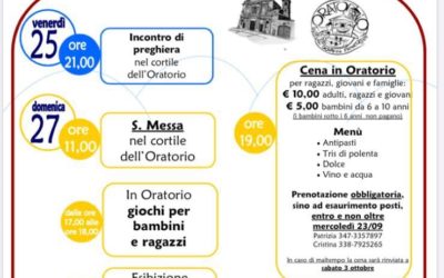Si riparte con la Festa dell’Oratorio!